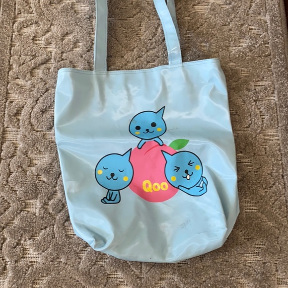 sky blue tote - Picture 2 of 4